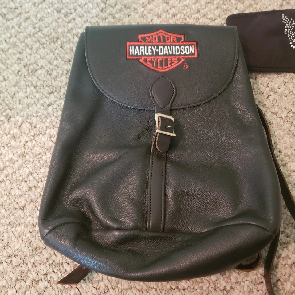 Mochila pequeña Harley Davidson paquete de cinturón de nailon negra sin correa Foto 1 de 1