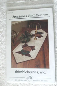 "Christmas Bell Runner" Thimbleberries 20 x 67" Quilt Pattern / NEW / Free Ship - Picture 1 of 2