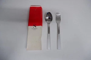 SABRE PARIS Serving cutlery set Salad spoons White Stainless steel Pop 2 piece - Picture 1 of 4