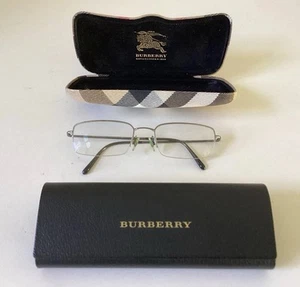 Burberry Mens Eyeglasses W/ Case.  B1068 1003 Made In Italy (Needs Lenses) - Picture 1 of 10