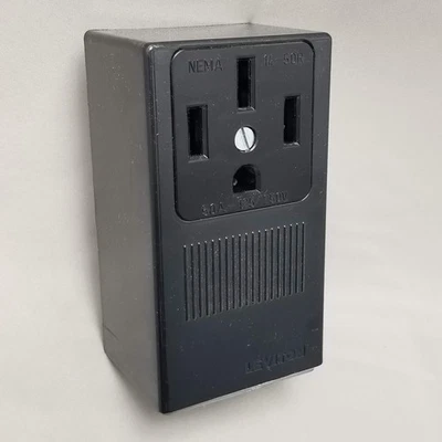 Leviton NEMA 14-50R 50A 125/250V Electrical Receptacle Box AL-CU Panel Mount - Image 1 of 4