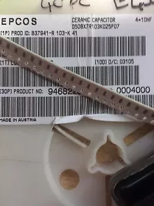 Cap Ceramic Array 0.001uF 25V X7Rmade by Epcos B37941-R102K 40pcs £4.95 Z1219 - Picture 1 of 1