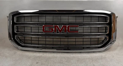 GMC YUKON XL 2015-2020 CONJUNTO DE REJILLA OEM PARACHOQUES DELANTERO PARRILLA CROMADA CONJUNTO J7440 Foto 1 de 4