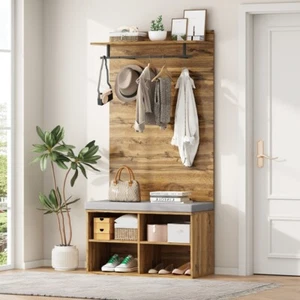 175CM Flurgarderobe Garderobe Dielengarderobe Kompaktgarderobe Set Holzoptik - Bild 1 von 24