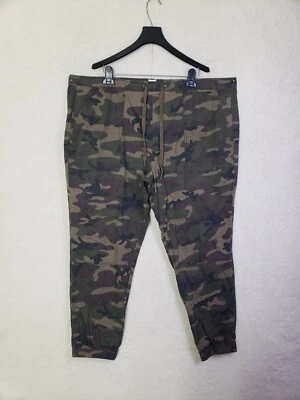 Gap Women Pants XXL Green Camo Cotton B Drawtring Tapered Leg Utility Jogger - Image 1 of 4
