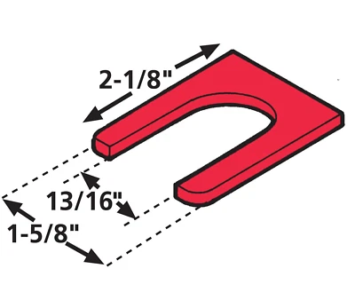 SPC 1/16" calços de alinhamento tandem grosso compatível com avião de carga conjunto de 6 - Imagem 1 de 4