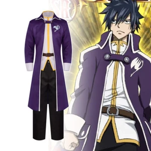 Anime Cola de Hadas Gris Fullbuster Disfraz Conjunto Uniforme Regalo de Halloween - Imagen 1 de 7