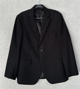 Geoffrey Beene Blazer mens 40 Regular Black Sports Coat Jacket - Picture 1 of 12