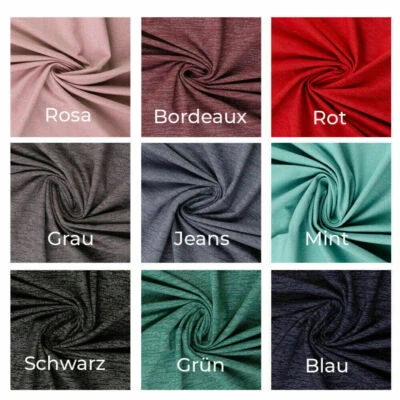 Glamoursweat-angeraut-drapiert-Meterware-Glitzer-9 verschiedene Farben - Bild 1 von 4