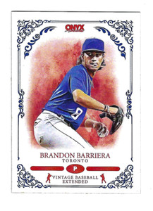 BRANDON BARRIERA 2022 ONYX VINTAGE BASEBALL EXTENDED PROSPECT CARD