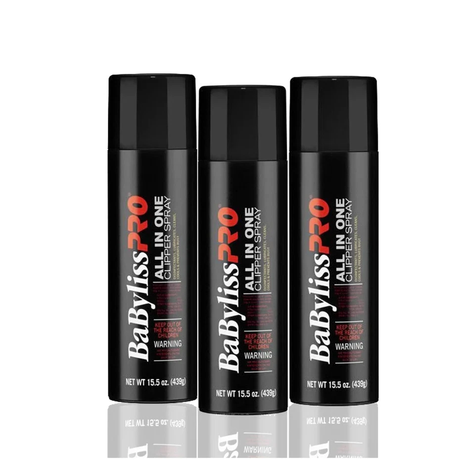 3 piezas BaByliss Pro 15,5 OZ spray para cuchilla recortadora lubricante #0074108351685 Foto 1 de 1