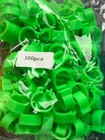 100 x COLOURED 8MM PLASTIC PIGEON LEG CLIP CLICK RINGS BANDS BREEDER STOCK LOFT
