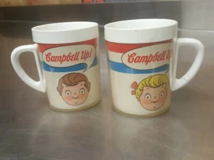 PAAR 2 VINTAGE THERMO-SERV CAMPBELL SUPPENTASSE BECHER 10 UNZEN - Bild 1 von 3