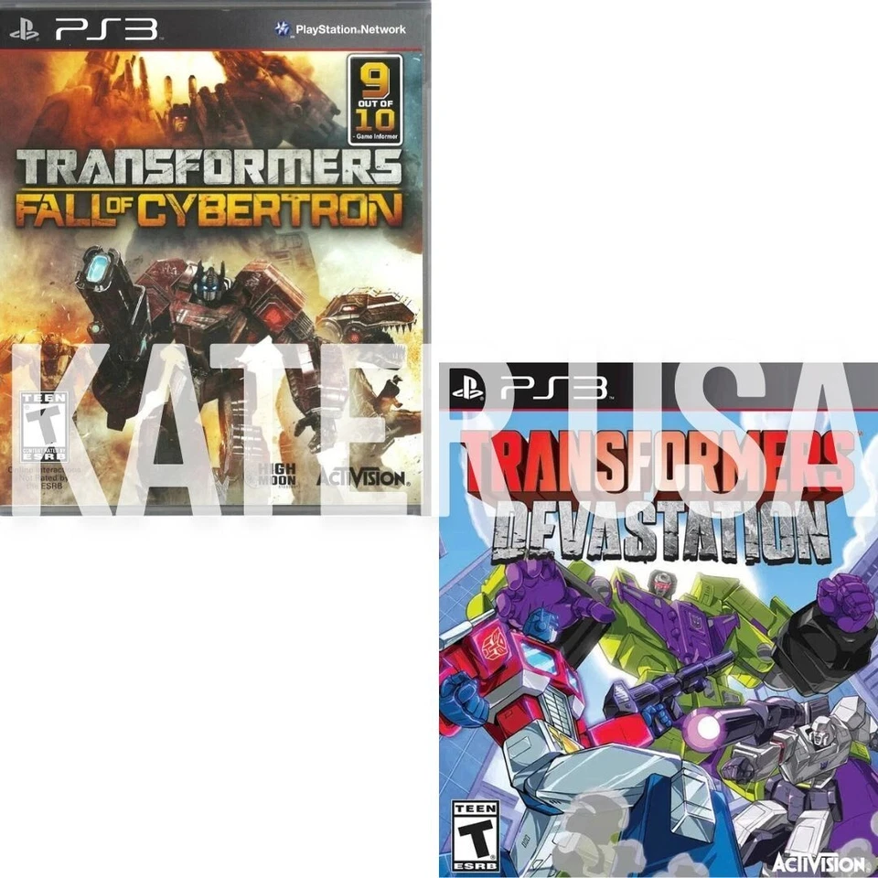 Transformers: Fall of Cybertron + Devastation PS3 Brand New Bundle (Shooter) - Image 1 of 4
