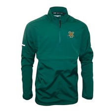 Vermont Catamounts NCAA Adidas Men's Dark Green Game Built 1/4 Zip  Woven Jacket