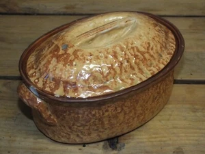 + Ancienne terrine en faïence fine, trompe l'œil pâté croute + - Foto 1 di 9