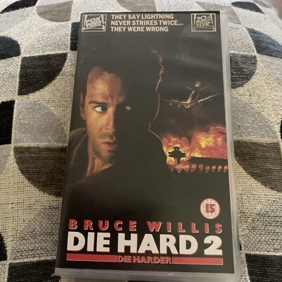 Die Hard 2 Die Harder VHS Video Cassette Tape - Bruce Willis  - Image 1 of 4