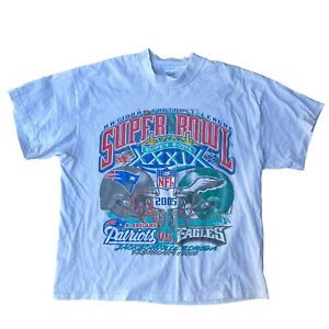 Vintage Super Bowl XXXIX 2005 T-Shirt Patriots vs Dolphins Adult XL