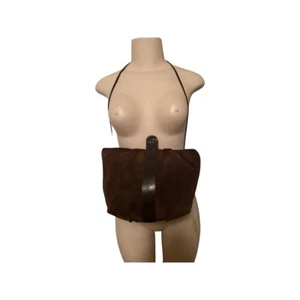 Shirl Miller LTD. Genuine Brown Small Suede Shoulder Bag Vintage EUC - Picture 1 of 7