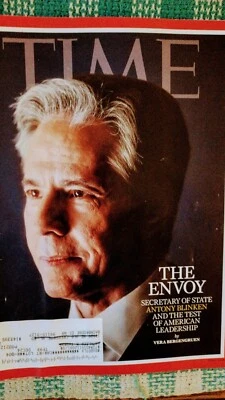 TIME MAGAZINE January 22, 2024 THE ENVOY: SECRETARY OF STATE ANTONY BLINKEN - Image 1 of 4