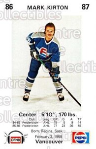 1986-87 Fredericton Express #14 Mark Kirton