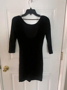 Damenkleid Trixxi schwarz/kupferfarben 3/4-Zoll-Ärmel - Größe S - Bild 1 von 4