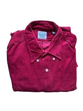 Hartford Shirt Maker Hemd rot 100% Baumwolle Größe M vintage 90er
