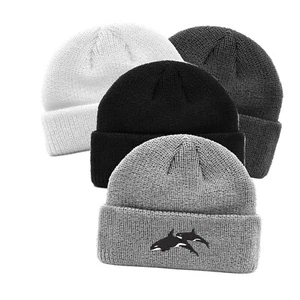 Orca Killer Whale embroidered docker beanie hat, docker beanie hat - Picture 1 of 3
