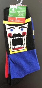 Scarpe Calzini Uomo Schiaccianoci Crew Tg 6-12 Natale  - Foto 1 di 2