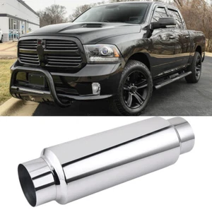 For Ram 1500 2500 3500 3" In/Out 12" Exhaust Muffler Resonator Deep Tone Weld-On - Picture 1 of 9