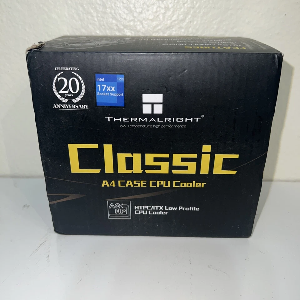 Thermalright AXP90-X53 Black CFM Low Profile ITX/HTPC CPU Cooler. Free Shipping. - Image 1 of 1