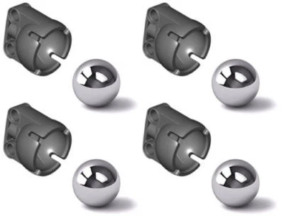 4 Lego BALL CASTERS (mindstorm​s,robot,omnidirectional,wheel,pivot,ev3,nxt,rcx) - Image 1 of 3