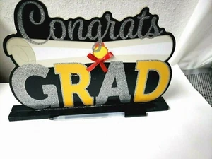 graduation table wood shelf sign Congrats Grad 2020 New - Picture 1 of 4