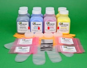 (2) 4-Color Toner Refill Kits w/Chips for Samsung CLP 320 320N 320W 321 321N - Picture 1 of 1