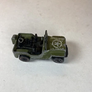 DAMAGED 1970 Hot Wheels Redlines: Army Jeep Gun Slinger (Missing Gun) - Picture 1 of 7