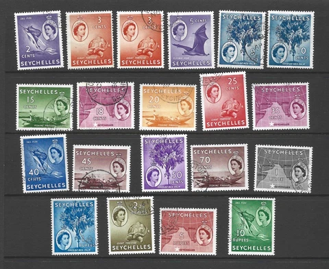 Seychelles, 1954, SG174 - 188, used.  ref 48 Cover
