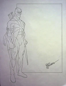 Superman Batman Public Enemies JEFF JOHNSON SIGNED Production Hand Drawn Model - Picture 1 of 2