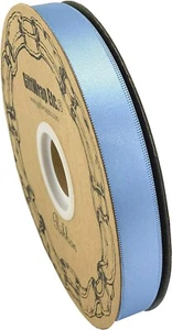 Light Blue Satin Fabric Ribbon - 5/8" x 100 Yards, Easter, Wedding, Christmas - Picture 1 of 2