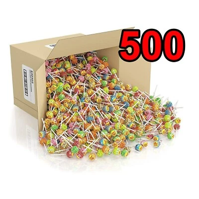 500 x Best Chupa Chups Lollipops Assorted Flavour Bulk Kids Lollies Candy Bag - Image 1 of 4