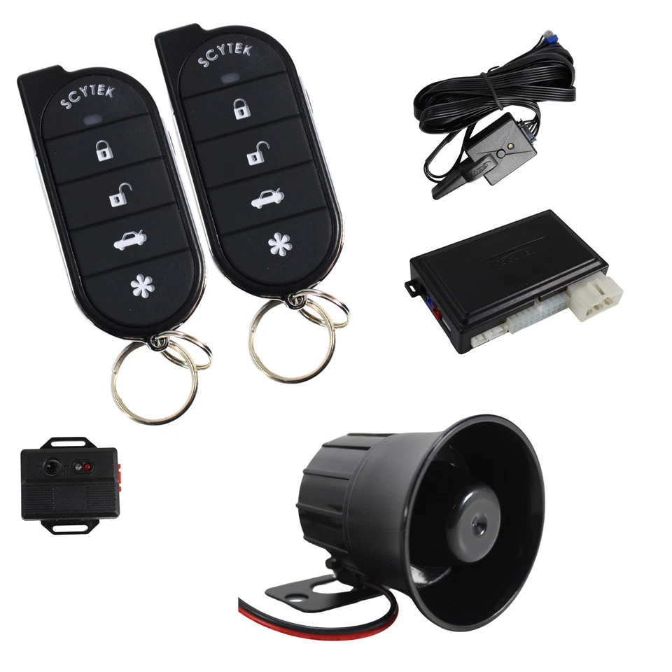 A4 5 Button Remote Engine Start, Keyless Entry, Security System w/ 2 Remotes - Image 1 of 1