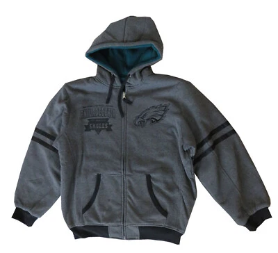 Mens Phildelphia Eagles Reversible Polyester Hoodie - Image 1 of 4