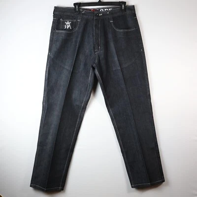 Vtg Red Ape Mens Sz 38 Straight Leg Embroidered Back Hip Hop Baggy Grunge - Image 1 of 4