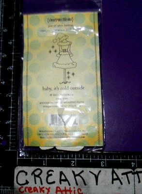 SANTA BABY WOMANS OUTFIT COLD 2 CLING RUBBER STAMPS UNITY STAMP COMPANY IB422 - Image 1 of 2