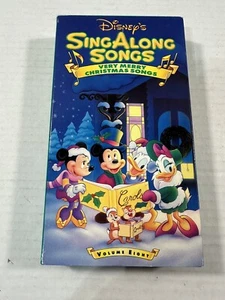 Disney Sing Along Song - Very Merry Christmas Songs - VHS Video Tape - Vol 8 - Foto 1 di 3