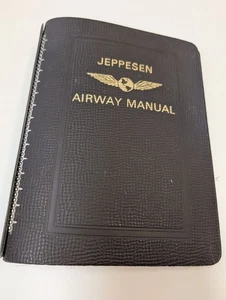 JEPPESEN AIRWAY MANUAL Navigation Log Binder Aviation Flight Planning Used - Picture 1 of 5