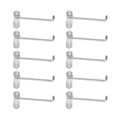  10 Pcs Appendiabiti Per Attrezzi Organizzatore Da Parete Ganci Utensili - Immagine 1 di 4