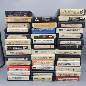 8 Track Tapes 38 Waylon Jennings Mel Tillis Willie Nelson Charley Pride & More - Picture 1 of 22