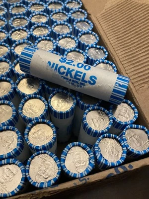 Rollo de níquel Jefferson 2024-P de una caja bancaria - 40 monedas - 1 rollo BU - envío gratuito Foto 1 de 3