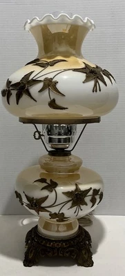 Vtg Carl Falkenstein attributed GWTW Hurricane lamp Accurate Casting Co MCM read - Image 1 of 4
