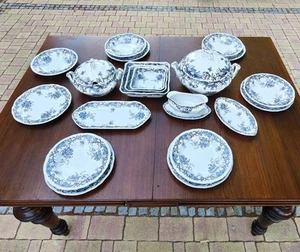 Villeroy und Boch Valeria Blau Speise- Ess- Service 6 Personen umfangreich - Bild 1 von 14